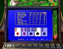 Video Poker at Casino Tropez